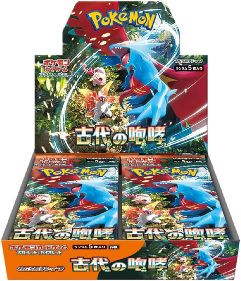 Pokemon Card Scarlet & Violet Booster Box Ancient Roar sv4K w/ shrink Japan