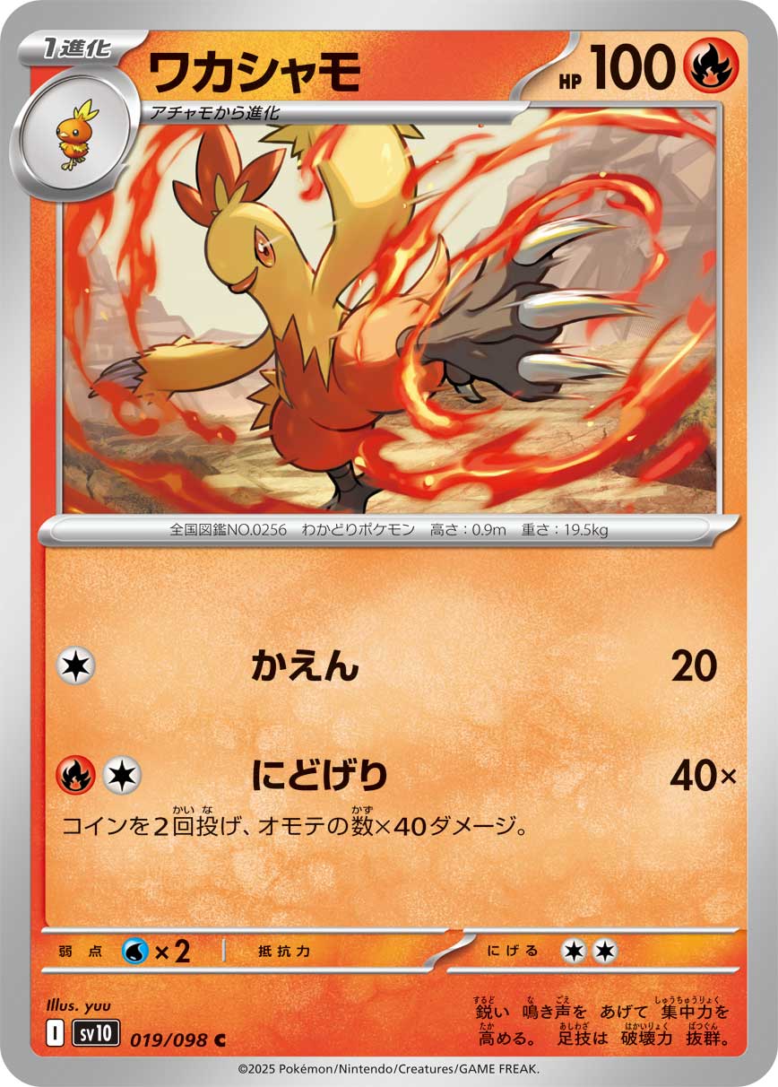 Pokemon Combusken 019/ 098 Sv10 The Glory of Team Rocket