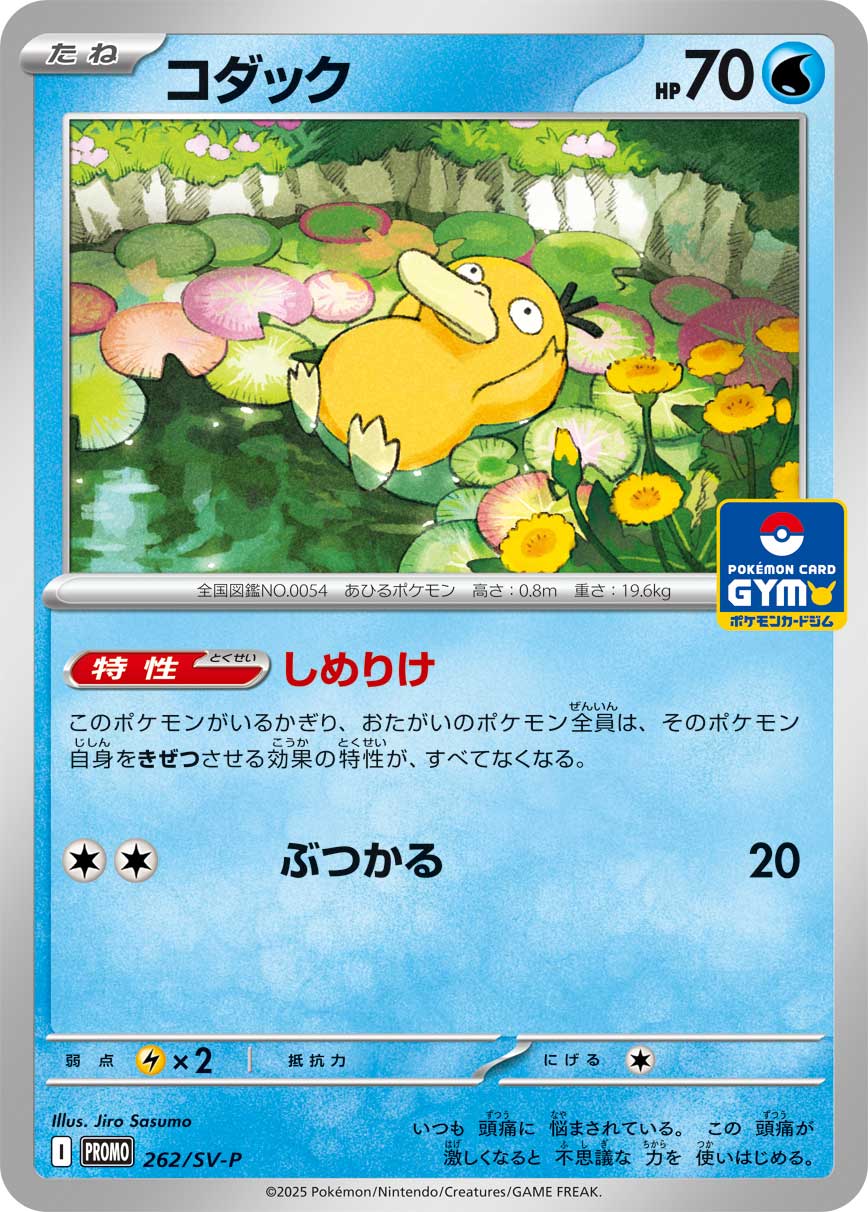 Pokemon Psyduck 262/SV-P Gym Promo Pokemon Card Japanese Scarlet & Violet
