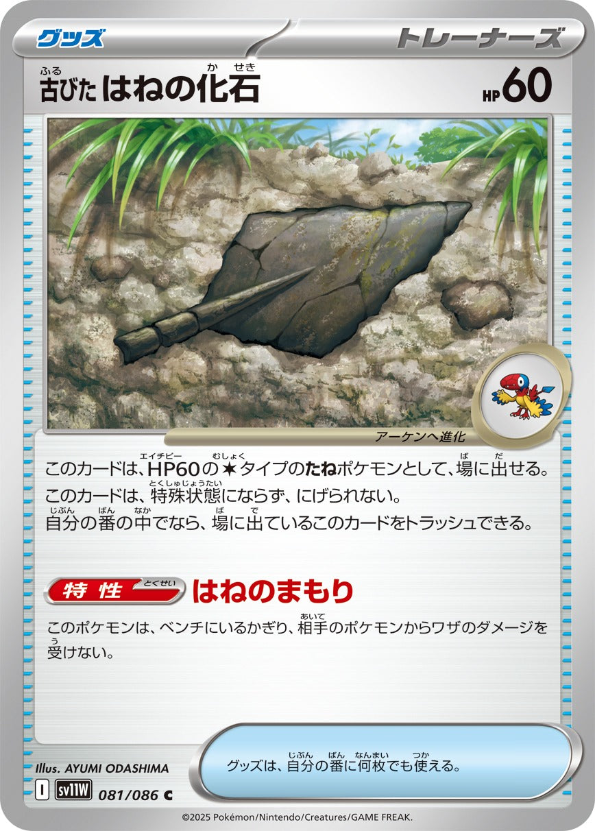 Pokemon Old spring fossil【C】 SV11W081/086 Black Bolt & White Flare