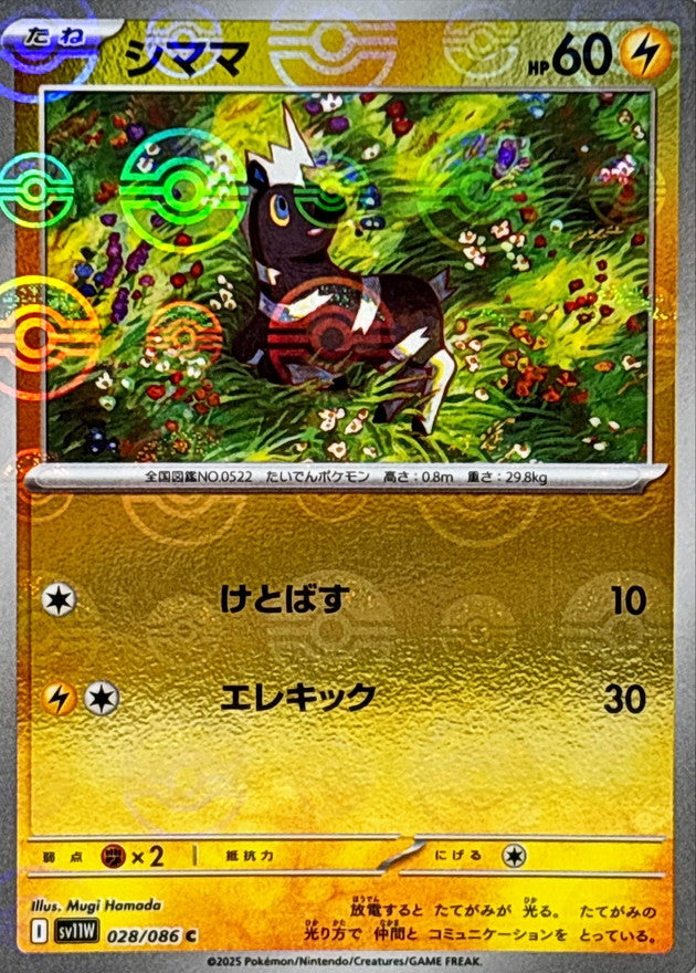 Pokemon Blitzle【C】Monster Ball Mirror SV11W028/086 Black Bolt & White Flare