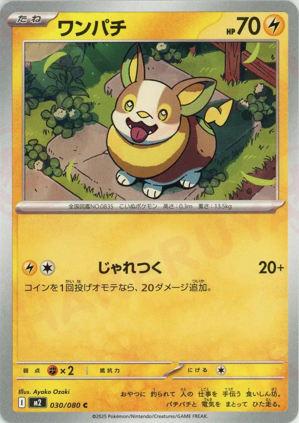 Pokemon Yamper(C) 030/080 M2 Inferuno X Japanese