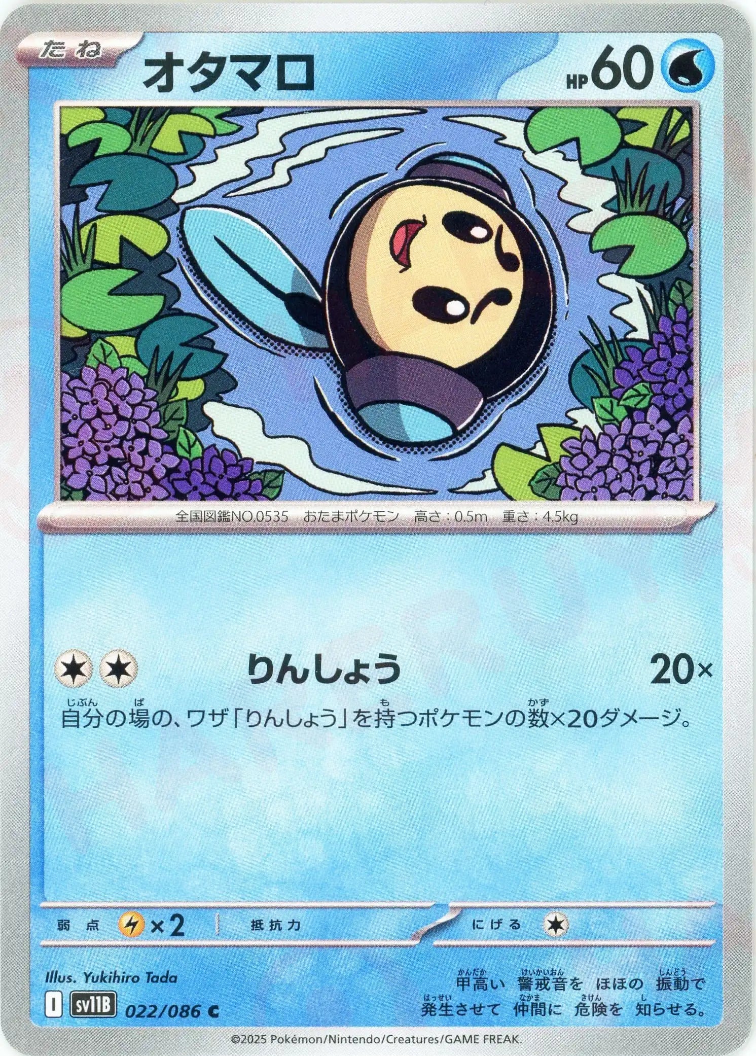 Pokemon Tympole(C) 022/086 SV11B Black Bolt Japanese