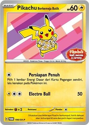 バティックシャツのピカチュウ(未開封/ピカチュウ柄)【P】{190/SV-P}