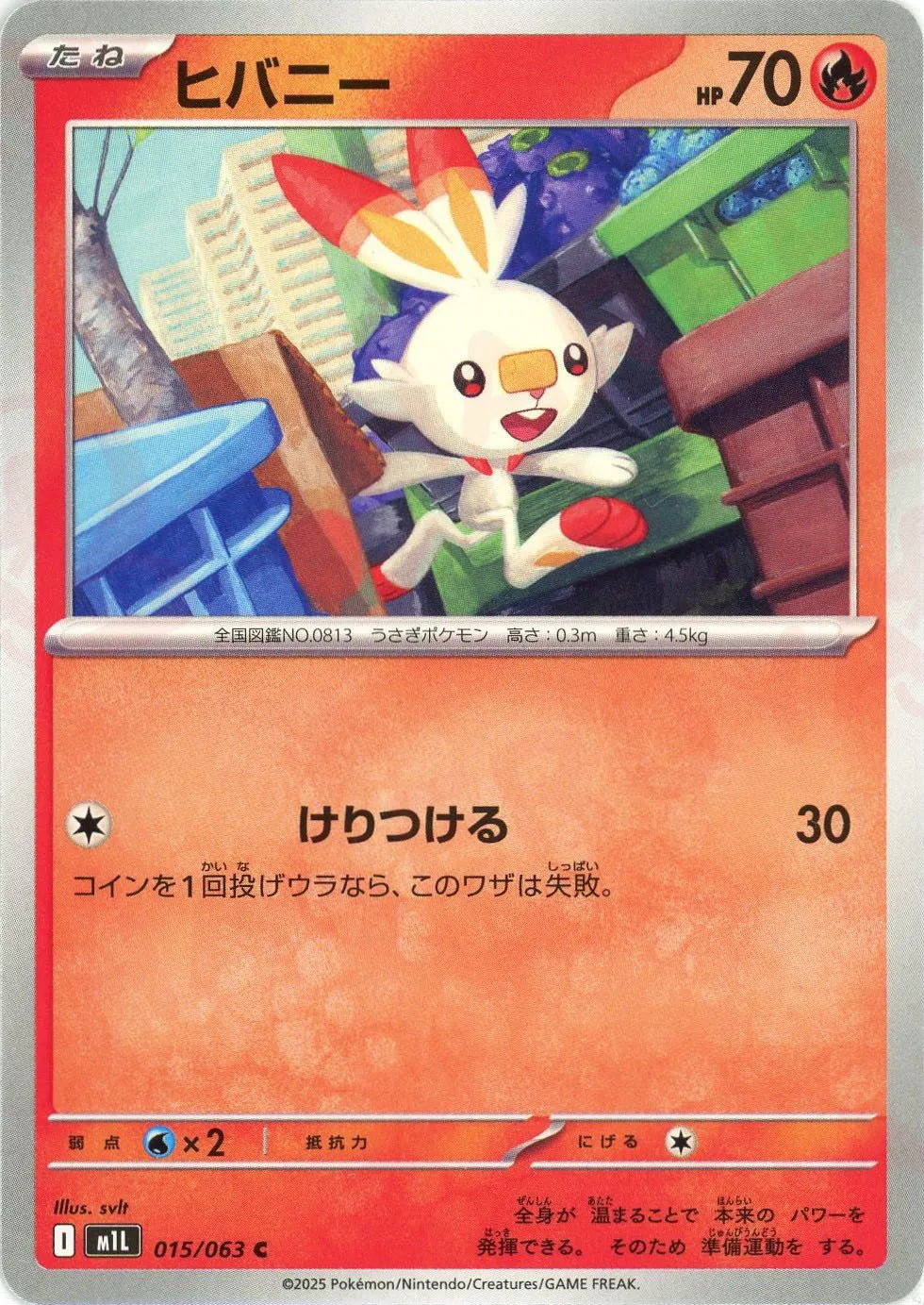 ヒバニー(C){炎}〈015/063〉