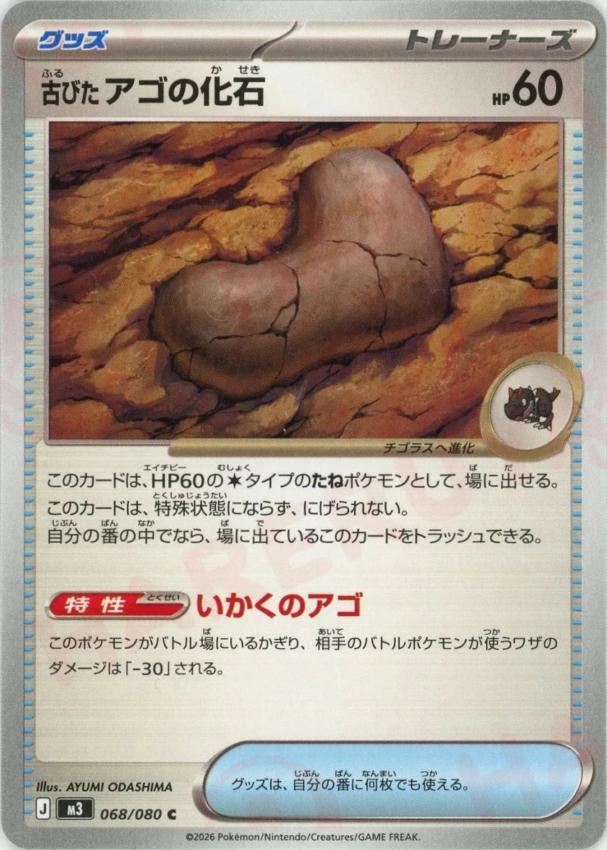 古びたアゴの化石(C){グッズ}〈068/080〉