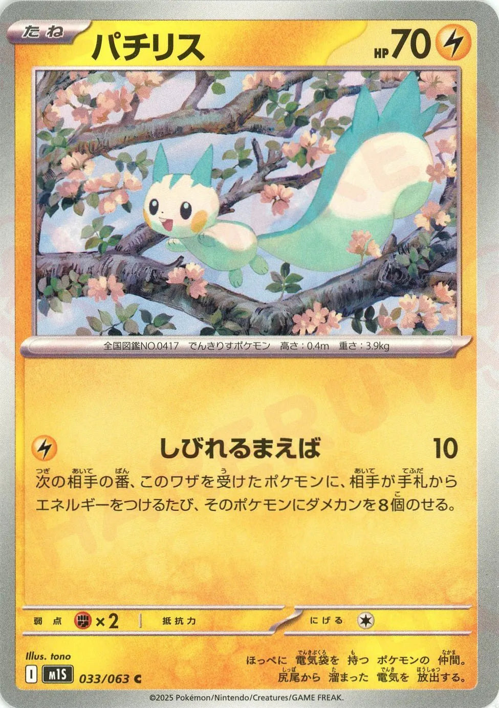 パチリス(C){雷}〈033/063〉